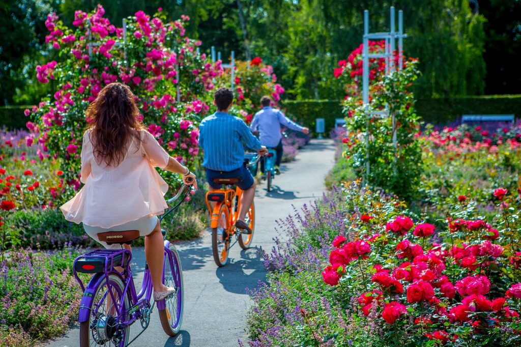 E-Bike-Tour durch einen Prager Park